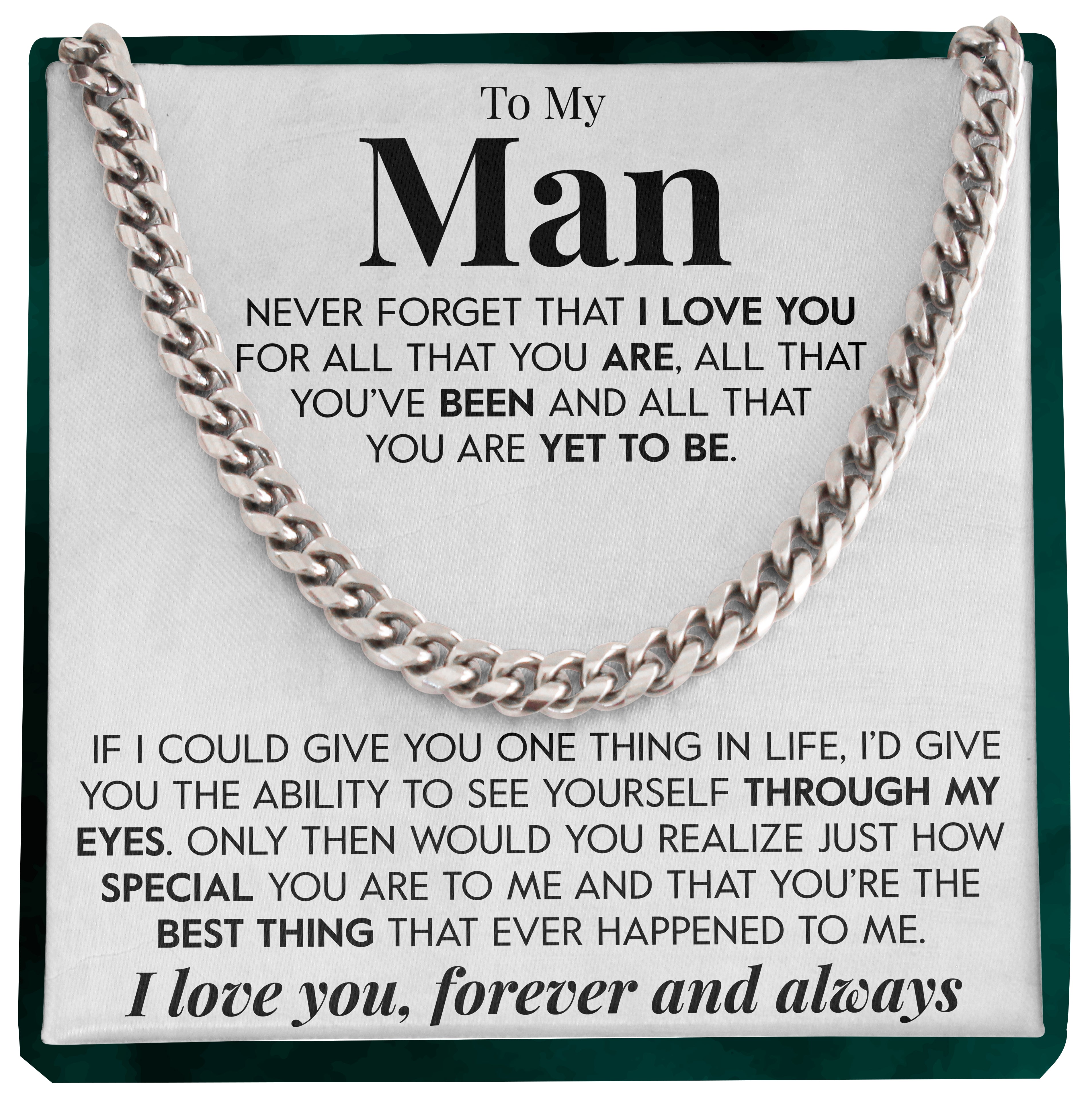 To My Man | "Through My Eyes" | Cuban Neck Chain