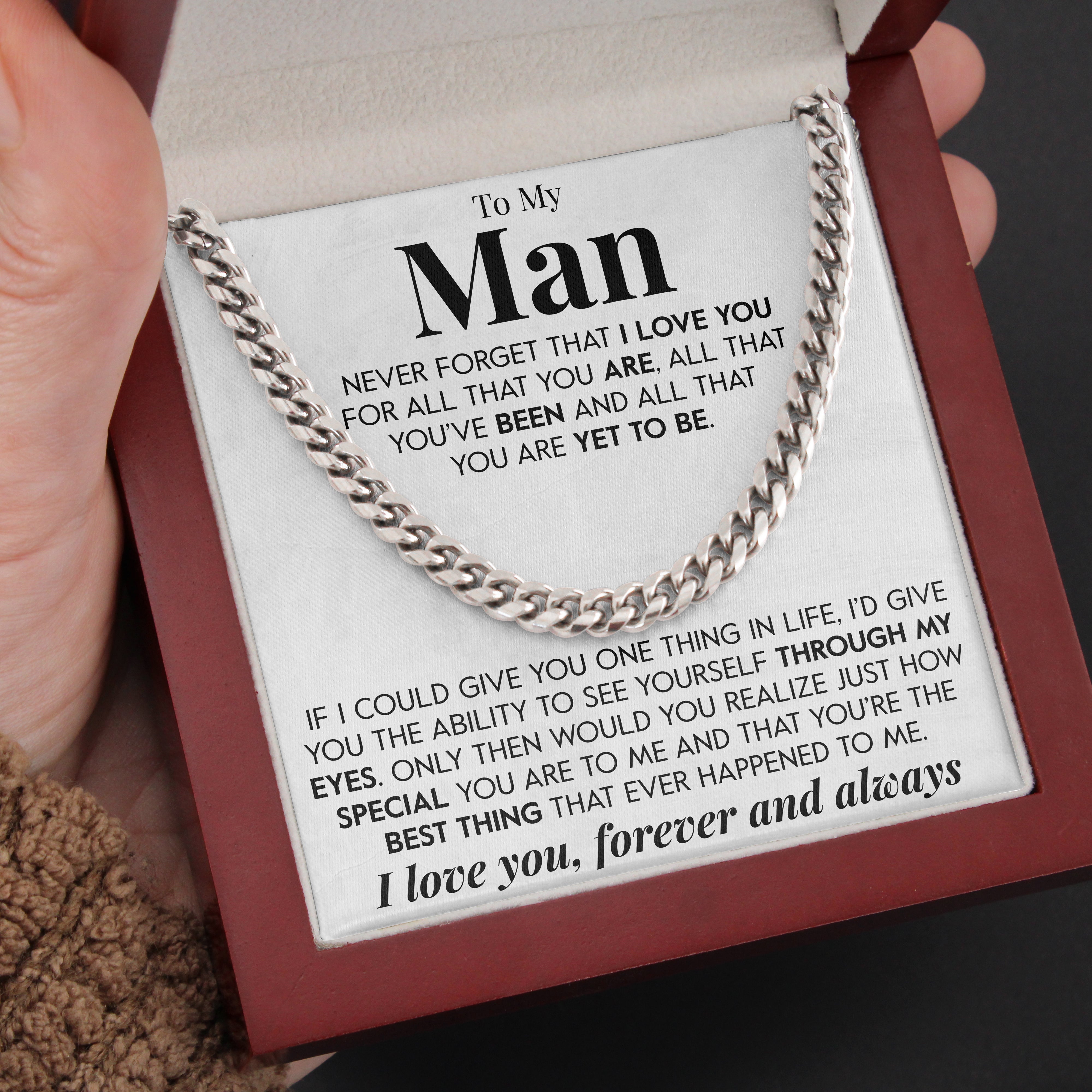 To My Man | "Through My Eyes" | Cuban Neck Chain