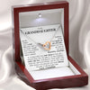 To My Granddaughter | "Pages of My Life" | Interlocking Hearts Necklace