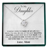 To My Daughter | "Always In My Heart" | Love Knot Necklace