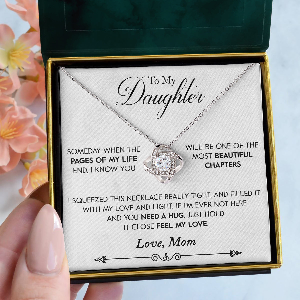 To My Daughter | "Love and Light" | Love Knot Necklace