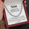 To My Son | "Straighten Your Crown" | Cuban Neck Chain