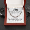 To My Son | "Carry You In My Heart" | Cuban Neck Chain