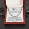 To My Son | "Proudest Moment" | Cuban Neck Chain