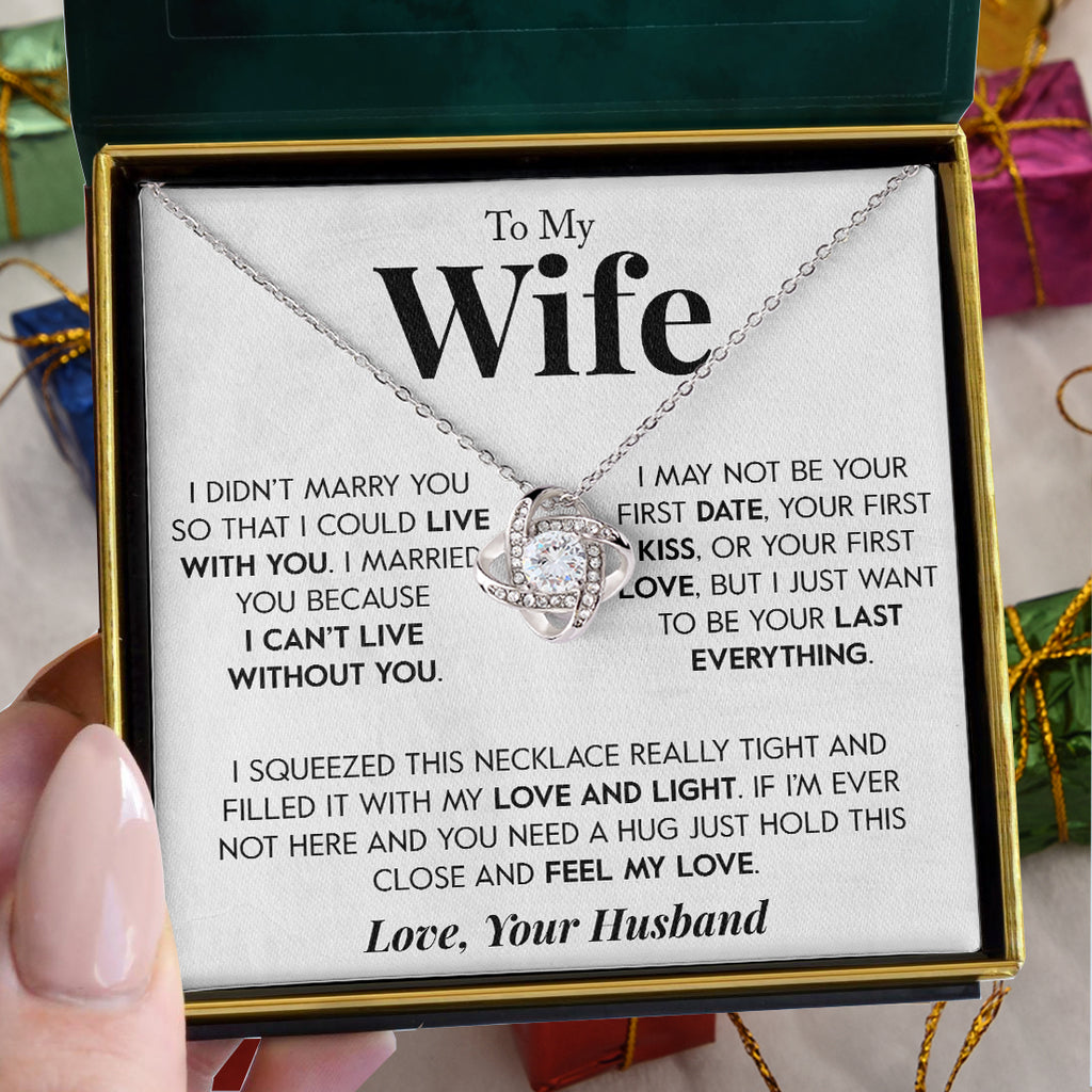 Load image into Gallery viewer, To My Wife | &quot;Last Everything&quot; | Love Knot Necklace
