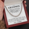 To My Grandson | "Most Beautiful Chapters" | Cuban Neck Chain