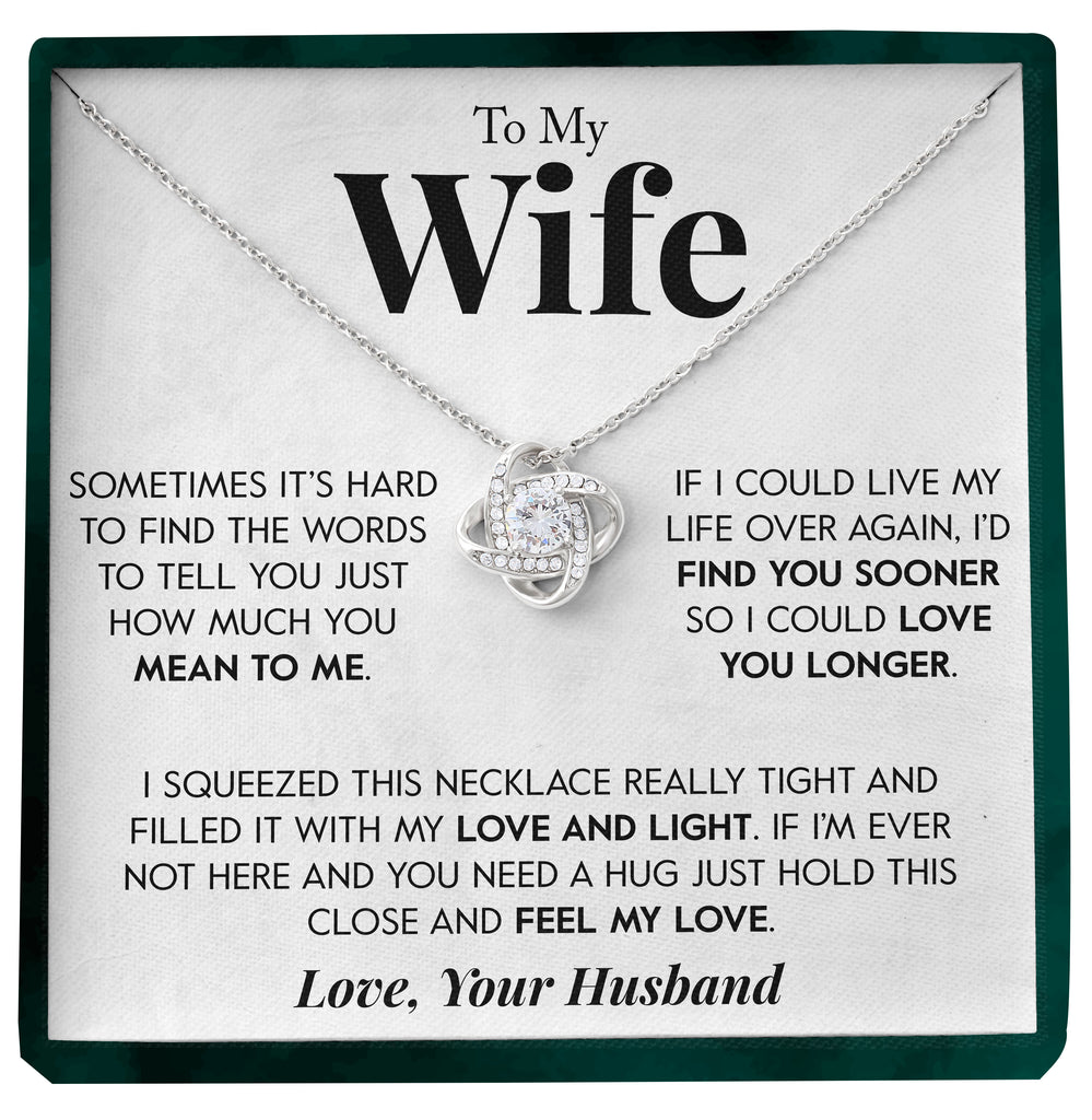 Load image into Gallery viewer, To My Wife | &quot;Love you Longer&quot; | Love Knot Necklace
