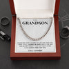 To My Grandson | "Always Here" | Cuban Neck Chain