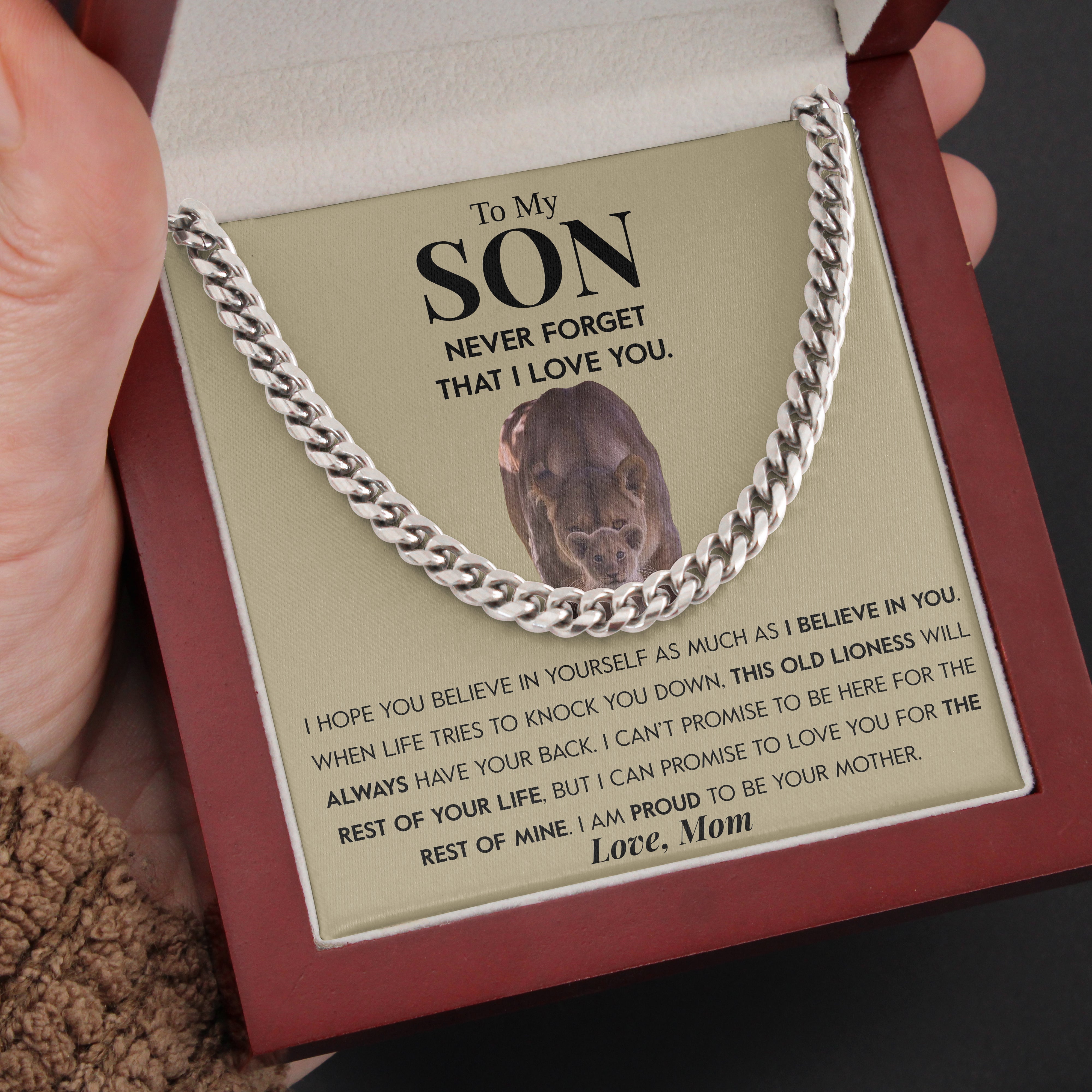 To My Son | "This Old Lioness" | Cuban Neck Chain