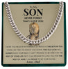 To My Son | "This Old Lion" | Cuban Neck Chain