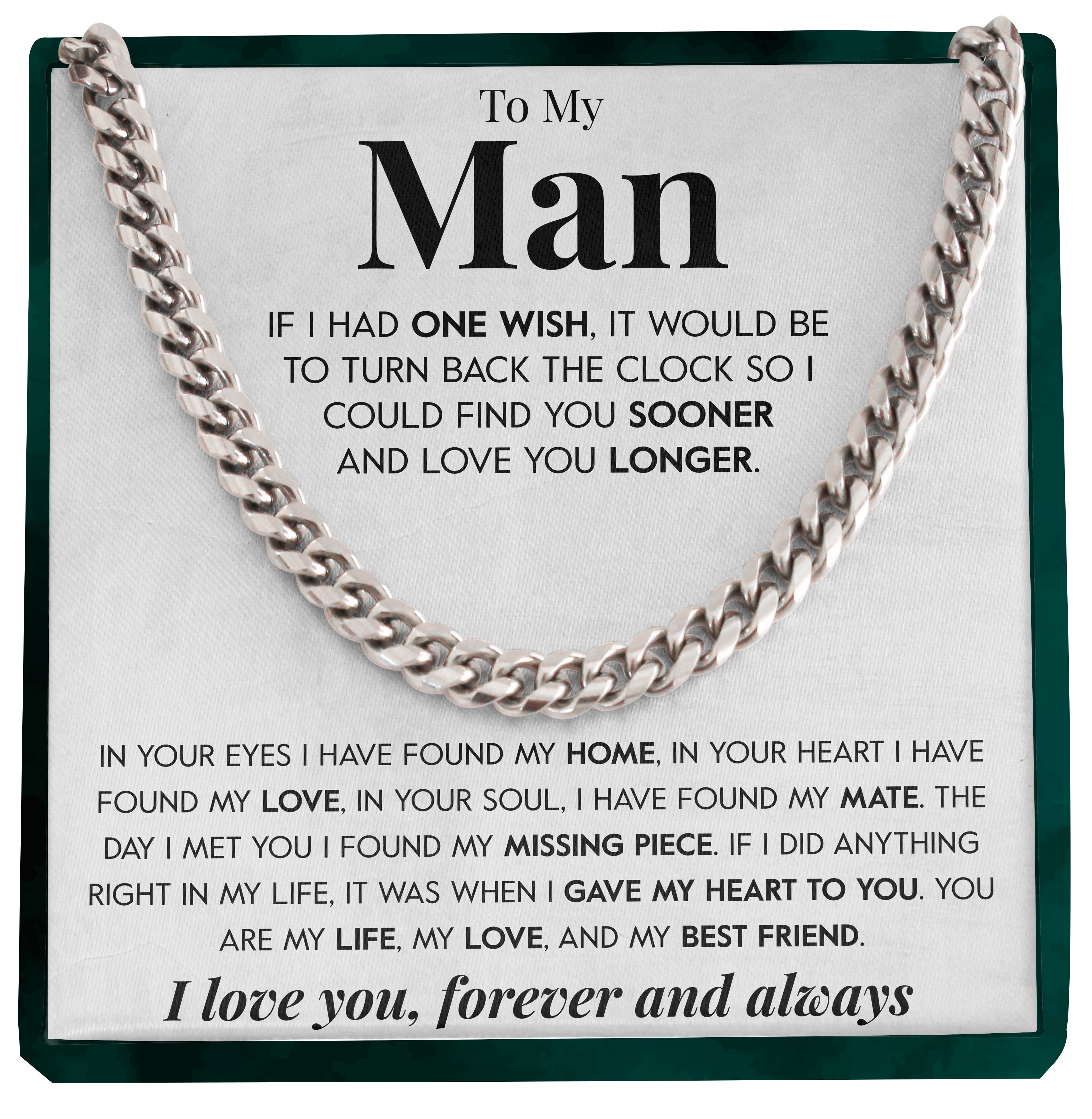 To My Man | "My Best Friend" | Cuban Neck Chain
