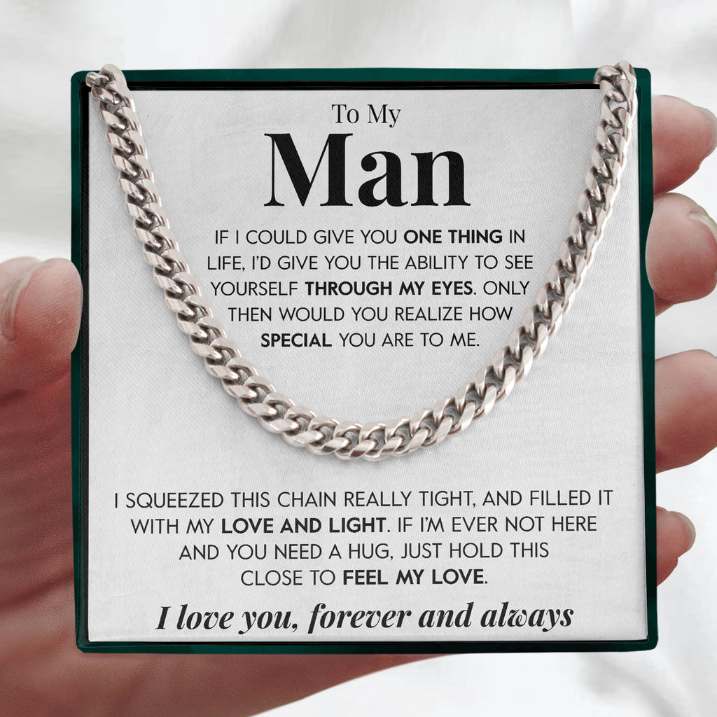 Load image into Gallery viewer, To My Man | &quot;Through My Eyes&quot; | Cuban Neck Chain
