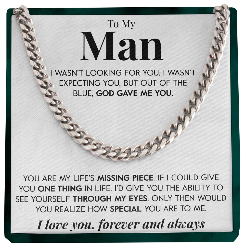 Load image into Gallery viewer, To My Man | &quot;God Gave Me You&quot; | Cuban Neck Chain
