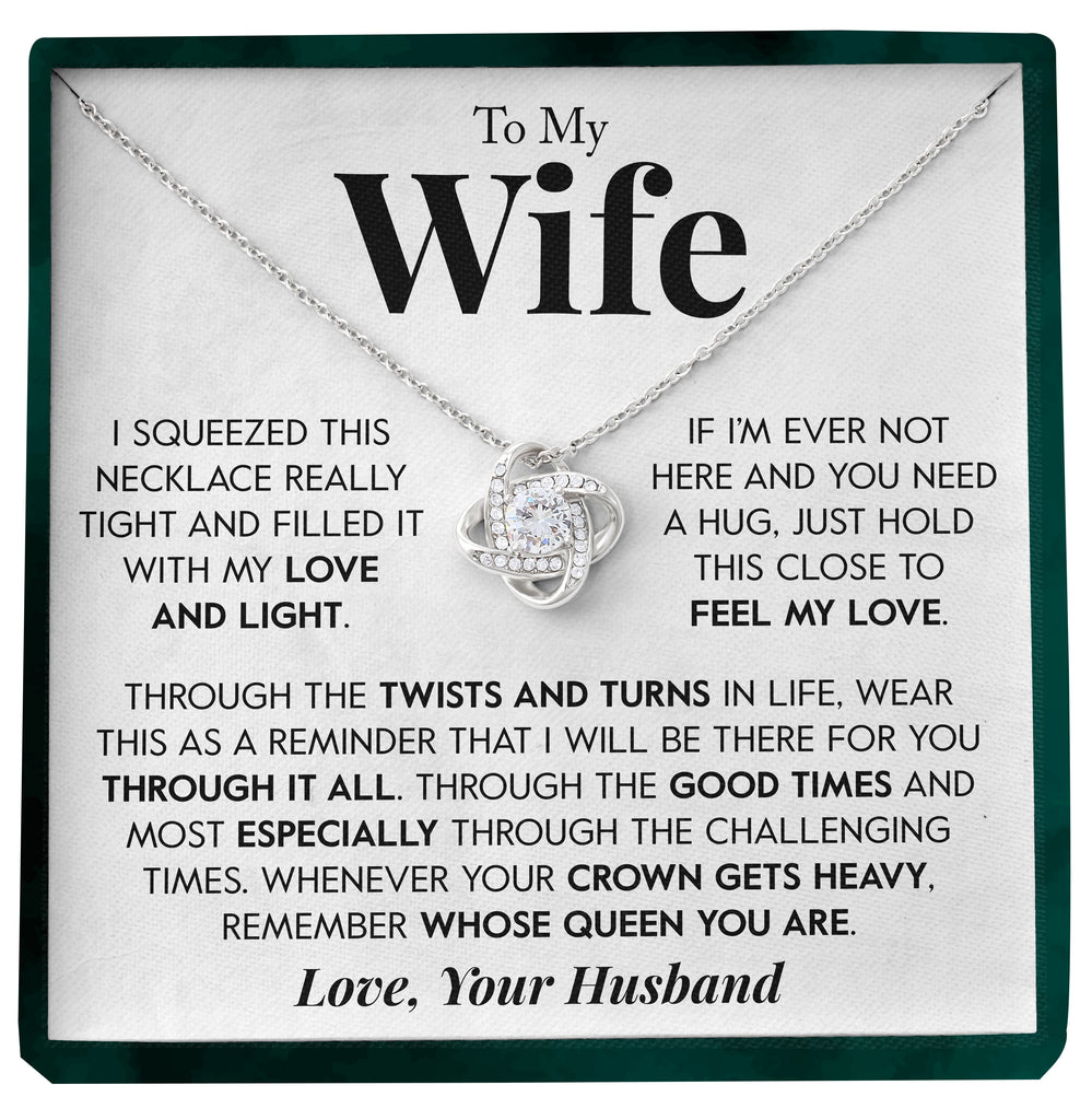 Load image into Gallery viewer, To My Wife | &quot;Feel My Love&quot; | Love Knot Necklace

