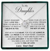 To My Daughter | "Proud To Be Your Father" | Love Knot Necklace