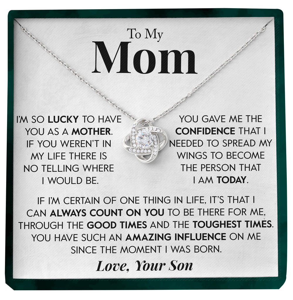 Load image into Gallery viewer, To My Mom | &quot;Lucky&quot; | Love Knot Necklace
