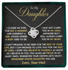 To My Daughter | "Carry You in my Heart" | Love Knot Necklace