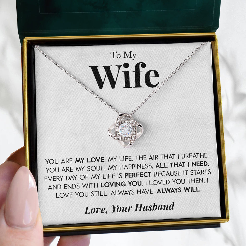 Load image into Gallery viewer, To My Wife | &quot;All That I Need&quot; | Love Knot Necklace
