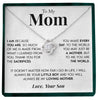 To My Mom | "Your Little Boy" | Love Knot Necklace