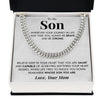 To My Son | "Whose Son You Are" | Cuban Neck Chain