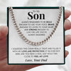 To My Son | "Love and Protection" | Cuban Neck Chain