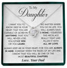 To My Daughter | "Capable" | Love Knot Necklace