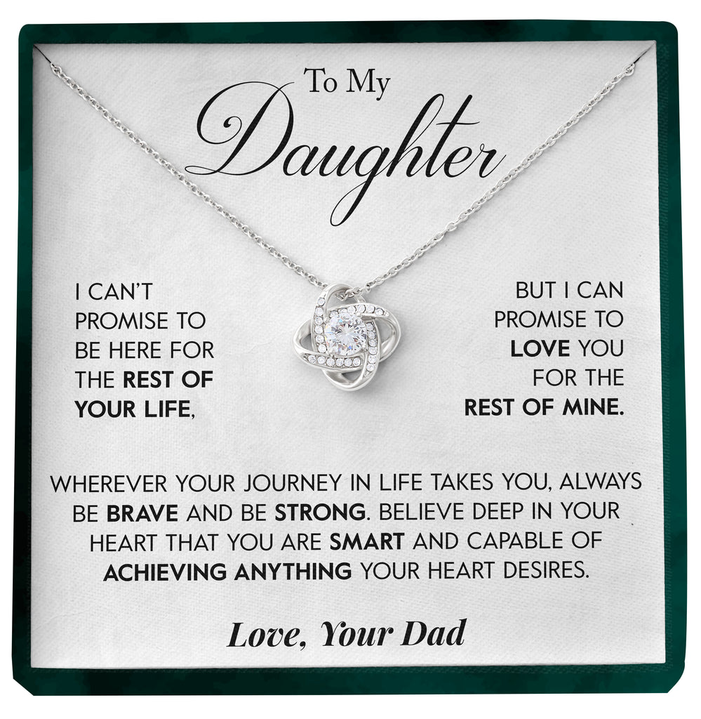 Load image into Gallery viewer, To My Daughter | &quot;Rest of your Life&quot; | Love Knot Necklace
