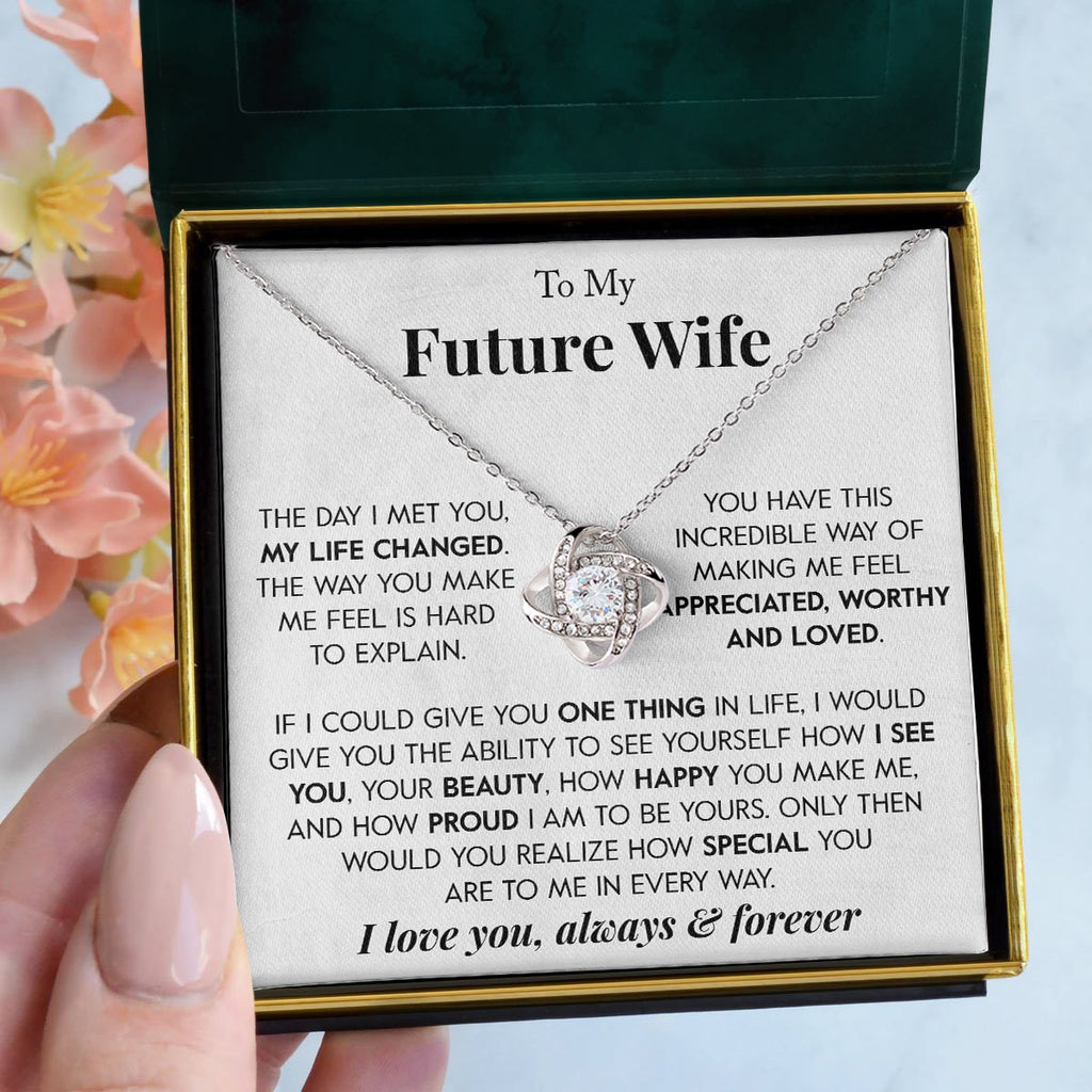 Load image into Gallery viewer, To My Future Wife | &quot;Special&quot; | Love Knot Necklace
