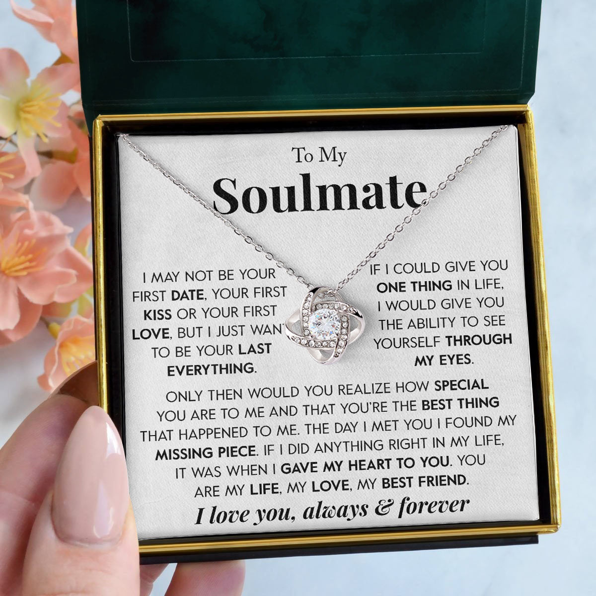 To My Girlfriend | "Last Everything" | Love Knot Necklace