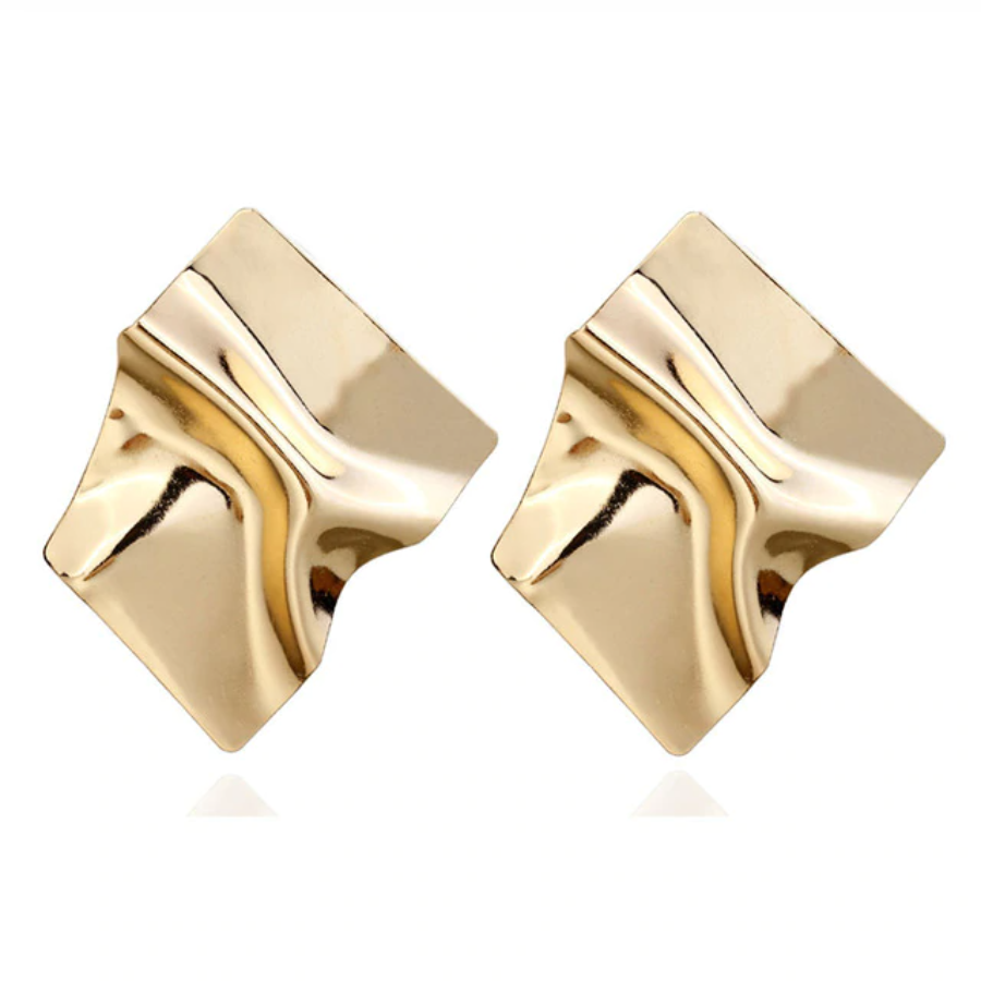 Load image into Gallery viewer, Luxe Studs - Gold - Earrings - Tiara Beauty Co
