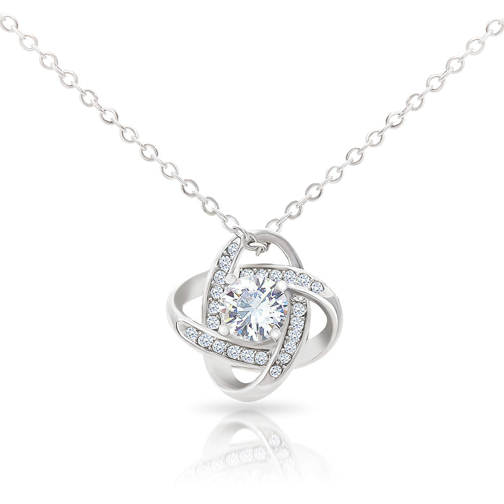 Load image into Gallery viewer, To My Wife | &quot;My Queen Forever&quot; | Love Knot Necklace
