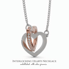 To My Granddaughter | "Pages of my Life" | Interlocking Hearts Necklace