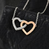 "To my Beautiful Niece" Joined Hearts Necklace