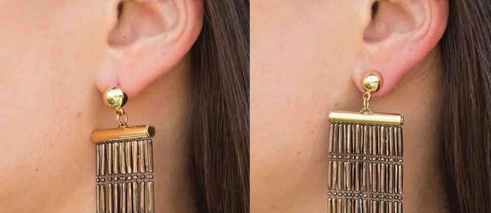 Earring Backs - Before and After - Tiara Beauty Co